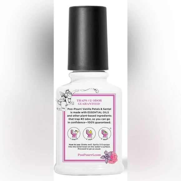 Poo-Pourri Before-You-Go Toilet Spray, Vanilla Petals & Santal, 2 Fl Oz NEW - Picture 3 of 9